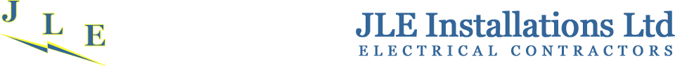 Logo: JLE Installations, electrical contractors